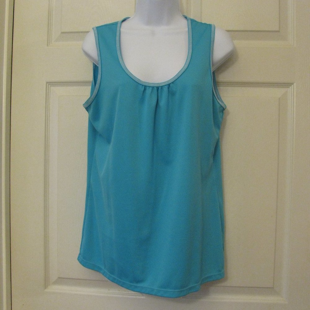 * BCG blue top XL Exc Condition Aqua Blue Scoop Neckline Stretch Tank